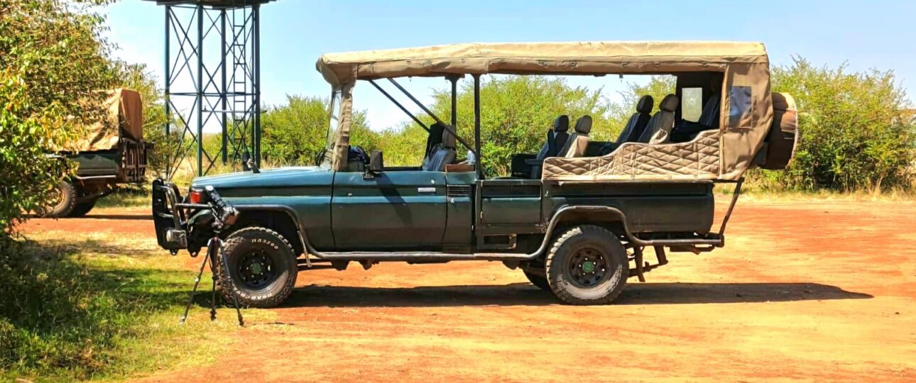 Hire of an Open Land Cruiser in Nairobi, Kenya.