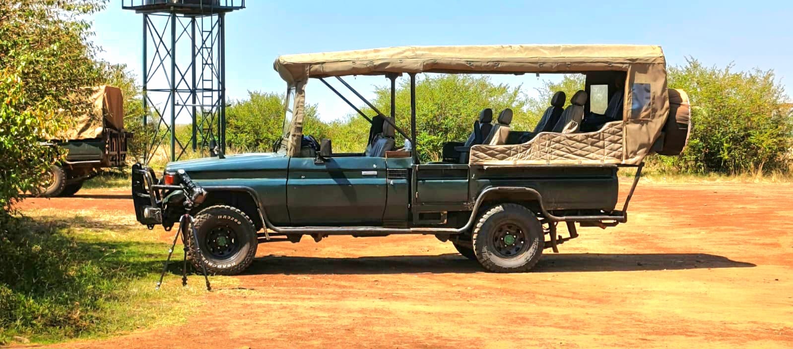 Hire of an Open Land Cruiser in Nairobi, Kenya.