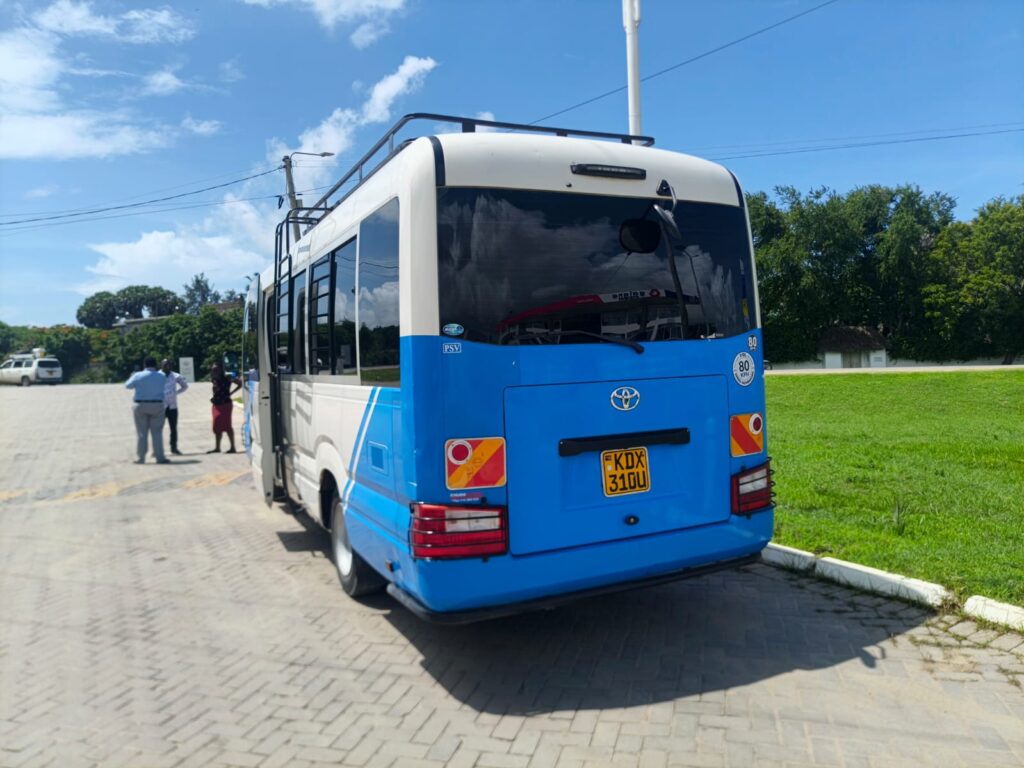 Hiring of a Coaster Bus in Mombasa.