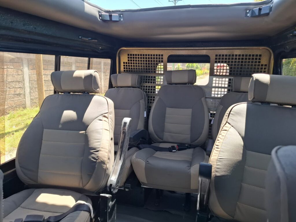 Interior of a Safari Land Cruiser