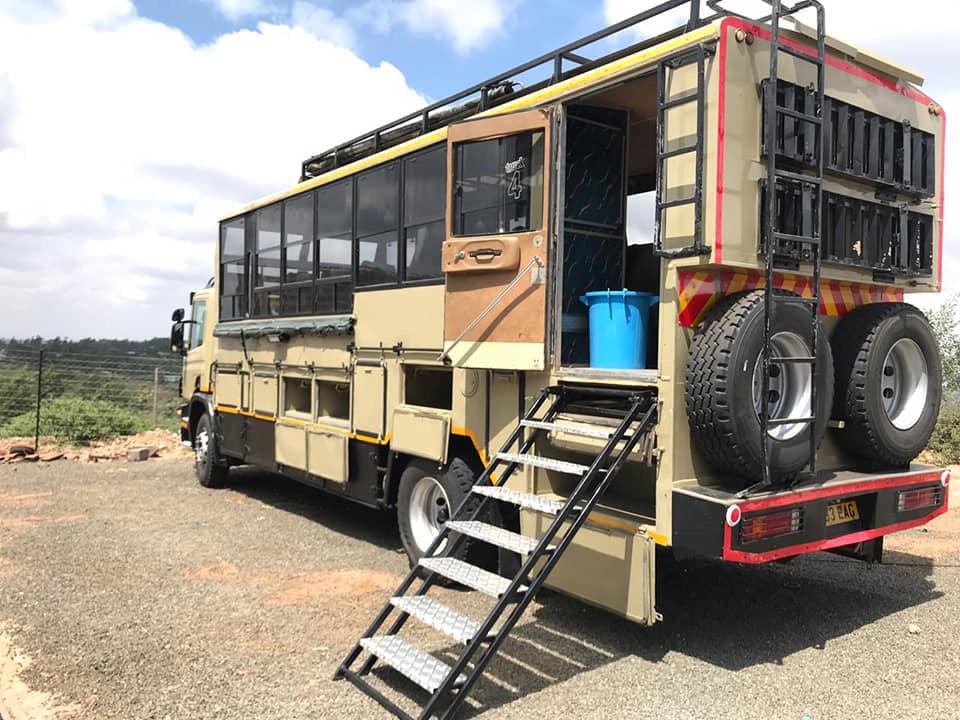 Overland Trucks for Hire in Kenya luggage Compartment